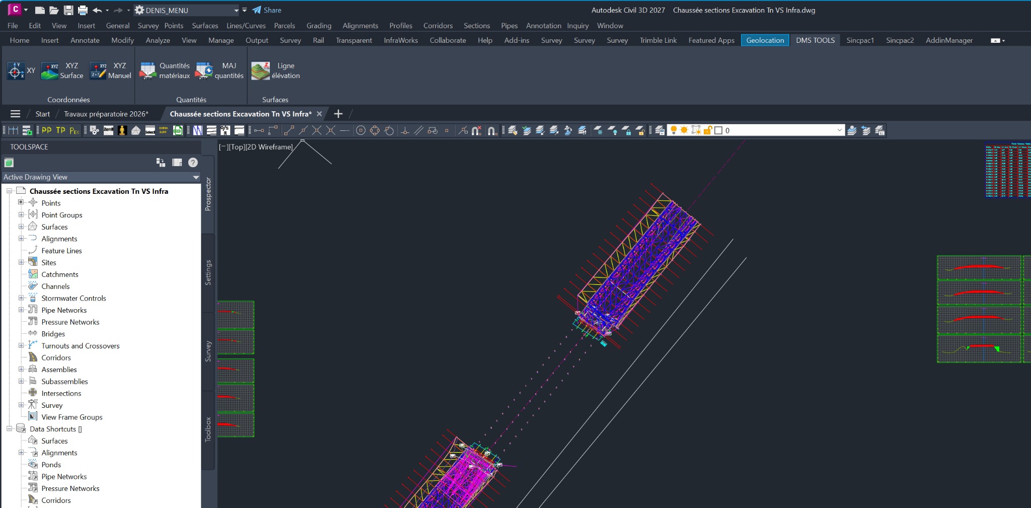 DMS TOOLS dans Autodesk Civil 3D 2027